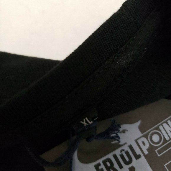 Friul Point Tee T Shirt Mens Black Graphic FURLANS INVADERS Computer XL L NWT - Picture 7 of 12